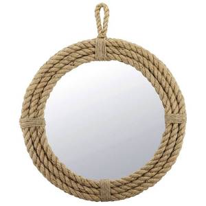 lot 2363 image: Stonebriar Collection 16.5 x 16.5 Brown Coastal Wall Mirror
