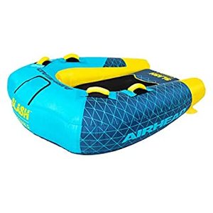 lot 2421 image: Airhead Slash II  1-2 Rider Towable Tube for Boating, Multi (AHSL-32) (B0047RA85E)