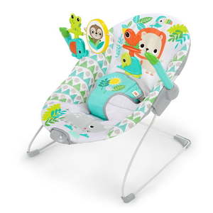 lot 2422 image: Bright Starts Spinning Safari Vibrating Baby Bouncer