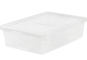 lot 1596 image: IRIS USA 2pk Clear Totes