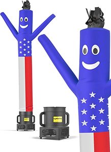 lot 2328 image: LookOurWay Air Dancers Inflatable Tube Man Set, 6-Feet Wacky Waving Inflatable Tube Guy with 9-Inch Diameter Blower