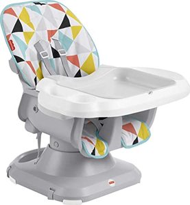 lot 2338 image: Fisher Price SpaceSaver High Chair - Windmill