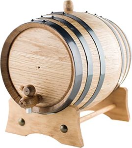 lot 2346 image: American Oak Aging Barrel  Handcrafted using American White Oak  Age your own Whiskey, Beer, Wine, Bourbon, Rum, Tequila & More