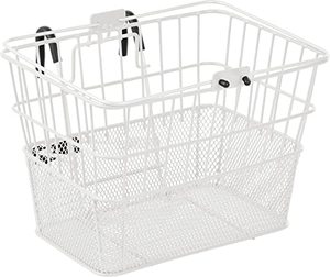 lot 2388 image: Detachable Steel Half-Mesh Apollo Bike Basket with Handles