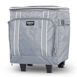 lot 5607 image: Igloo Rolling Cooler Gray 13Hx12Wx12L