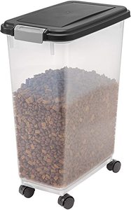 lot 5660 image: IRIS USA Rolling Pet Food Container