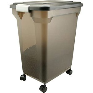 lot 5670 image: IRIS Pet Food Container 42lb Smoke