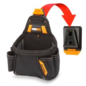 lot 645 image: TOUGHBUILT Tape Measure  All Purpose Pouch, Black