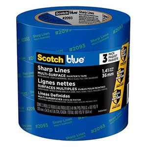 lot 647 image: ScotchBlue Sharp Lines Painter s Tape 1.41 inch x 60 yard 3 Rolls