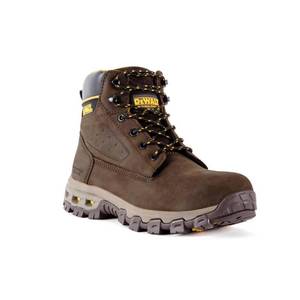 lot 653 image: DEWALT Mens Halogen 6 Work Boots - Soft Toe - Brown Crazy Horse Size 12(M)