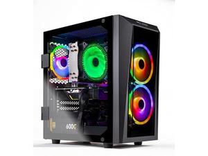 lot 2727 image: Skytech Blaze II Gaming PC Desktop - Intel Core i3 10105F 3.7 GHz, GTX 1650, 500GB SSD, 16G DDR4 3200, 600W Gold PSU, AC Wi-Fi, Windows 10 Home 64-bit - Retail $899.99