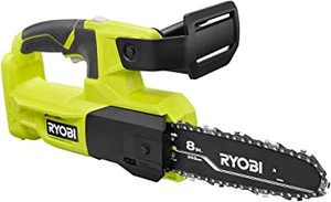 lot 3328 image: Ryobi 8 Cordless Pruning Chainsaw, Green, Tool Only, 18 L