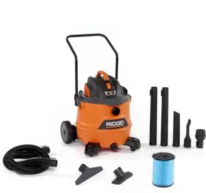 lot 2740 image: Rigid 16 Gallon Peak Wet Dry Shop Vacuum (some accessories maybe missing)