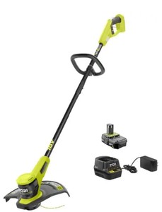 lot 3312 image: 13 Ryobi Weed Wacker, Green, With Battery & Charger
