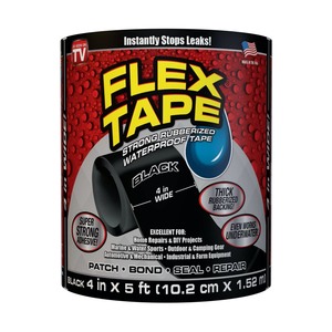 lot 654 image: Black Flex Tape, 4 x 5 Roll