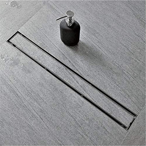 lot 29743 image: Neodrain 32-Inch Linear Shower Drain with Tile Insert Grate, Professional Brushed 304 Stainless Steel Rectangle Shower Floor Drain Manufacturer, Floor Shower Drain with Leveling Feet, Hair Strainer