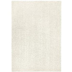 lot 29751 image: Mainstays Solid Casual Ivory Shag Area Rug, 5x7 blue stain  (Damaged--See photos)  (SOLD AS IS)