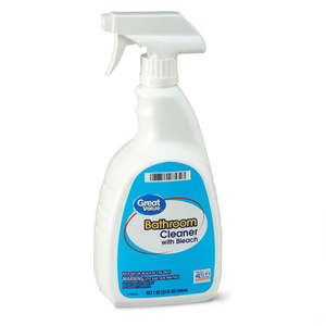 lot 29763 image: Great Value Bathroom Cleaner with Bleach  (32 Fl. Oz.)  (2 Pack)