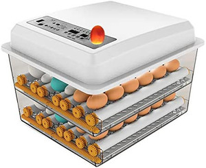 lot 29768 image: Egg Incubator, Egg Incubator with Automatic Egg Turning and Humidity Control, Poultry Hatcher for Chickens Ducks Birds (128 Eggs)