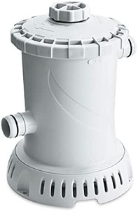 lot 29793 image: Summer Waves P53RX0600 600 Gallon Cartridge Filter Pump System with GCFI Plug, D Filter, Hose Clamps, and 1.5-inch Hoses for Above Ground Swimming Pool