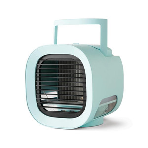 lot 30126 image: Mainstays 2-in-1 Portable Personal Evaporative Mini DC Air Cooler, Baby Jade
