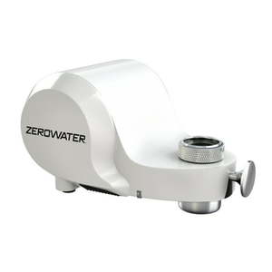 lot 30150 image: ZeroWater ExtremeLife Faucet Mount Filtration System for Sink ZFM-400CR White Easy Change Filter