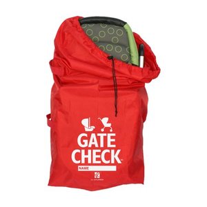 lot 30153 image: J.L. Childress Universal Gate Check Travel Bag for Car Seats or Strollers, Red