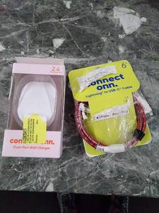 lot 30175 image: Iphone Charging Bundle  (2pcs)  (See photos)  (SOLD AS IS)