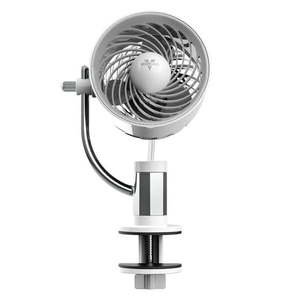 lot 30196 image: Vornado Pivot Personal Air Circulator Clip On Fan with Multi-Surface Mount, White