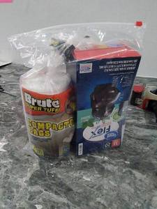 lot 30223 image: Trash Bags Bundle (2pcs)  (See photos)  (SOLD AS IS)