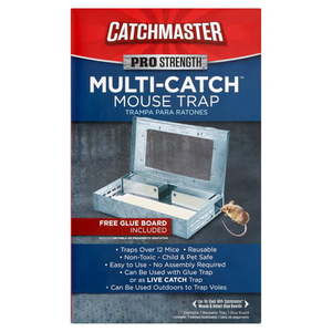 lot 30258 image: Catchmaster Multi-Catch Indoor  Outdoor Mouse Trap - Free Glue Board Included  Additional mousetraps