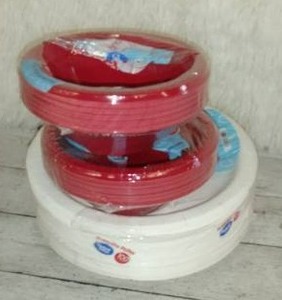 lot 30712 image: Great Value Plates and Bowls Lot (3pcs)  (See photos)  (SOLD AS IS)