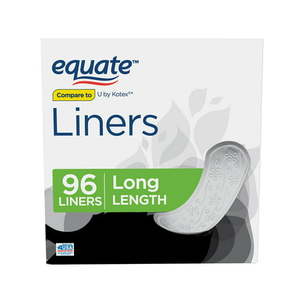 lot 30715 image: Equate Liners Light Absorbency Long Unscented  (96 ct)