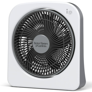 lot 30720 image: Better Homes & Gardens Dual Power Portable Fan, Black (Stock photo different color)