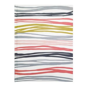 lot 30762 image: Pen  Gear Large Fashion Journal, Multi-Color Stripe Design, 8 x 10, Paper Hardbound Cover, Ruled Pages