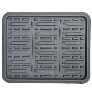 lot 30768 image: Auto Drive Year Around Rubber Protection AD PC Rear Floor Mat FL57894B1-8 Black   (4 pc set)