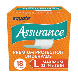 lot 30775 image: Assurance Unisex Premium Quilted Underpad Maximum Absorbency L  (18 Count)