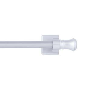 lot 30776 image: Mainstays Cameron 16-28 in. Adjustable Multi-Use Magnetic Drapery Rod, 716 in. Diameter, Silver