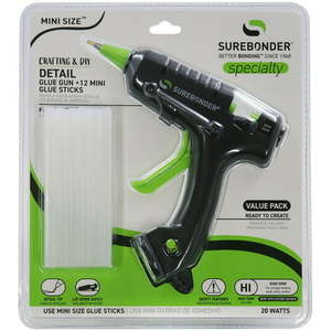 lot 31115 image: Surebonder Mini Size Detail Tip Glue Gun Kit