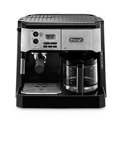 lot 31651 image: DeLonghi BCO430BM All-in-One Combination Maker & Espresso Machine  Advanced Milk Frother for Cappuccino, Latte & Macchiato  Glass Coffee Pot 10-Cup