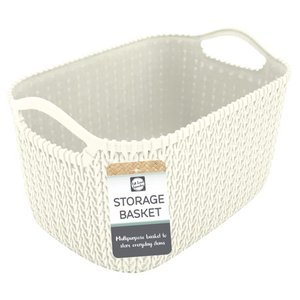 lot 31664 image: Small Storage Baskets, Off White  (8 pack)