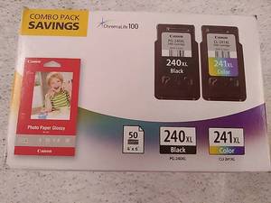 lot 31673 image: Canon Ink and Paper Combo Pack Bundle (2 Packs)