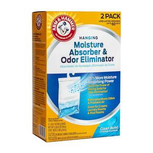 lot 31708 image: Arm & Hammer Clean Burst Hanging Moisture Absorber for Closets  (2 Pack)