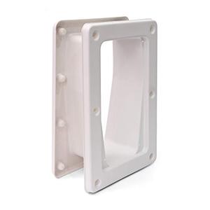 lot 54347 image: PetSafe Wall Install Kit for PetSafe Electronic SmartDoor, Small, White