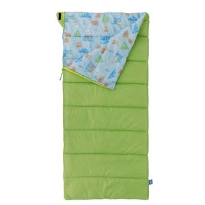 lot 54349 image: Firefly Outdoor Gear Youth Warm Weather Rectangular Outdoor Sleeping Bag, Green (30 in. x 64 in.)