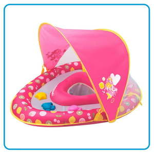 lot 54365 image: Swim School Unisex Grow-With-Me Baby Boat Pool Toy Pink Mermaid for Kids Ages 6-24 Months 3 Bonus Toys Included