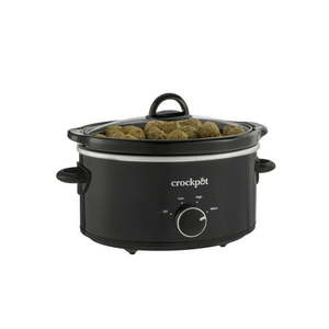 lot 54367 image: Crock-Pot 4 Quart Manual Slow Cooker Black