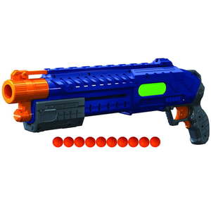 lot 54375 image: Adventure Force Tactical Strike Liberator Spring-Powered Pump Action Ball Blaster - Compatible with NERF Rival