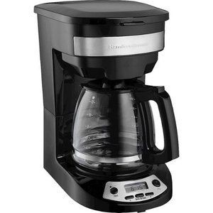 lot 54381 image: Hamilton Beach - 12-Cup Coffee Maker, Black