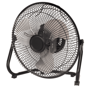 lot 54401 image: Mainstays 9 in High Velocity Floor Fan Wall Mount, Black